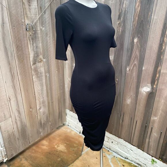 Alice + Olivia sheer black midi dress - Picture 9 of 16